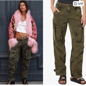 Free people We The Free Can’t Compare Slouch Pants in black size Large